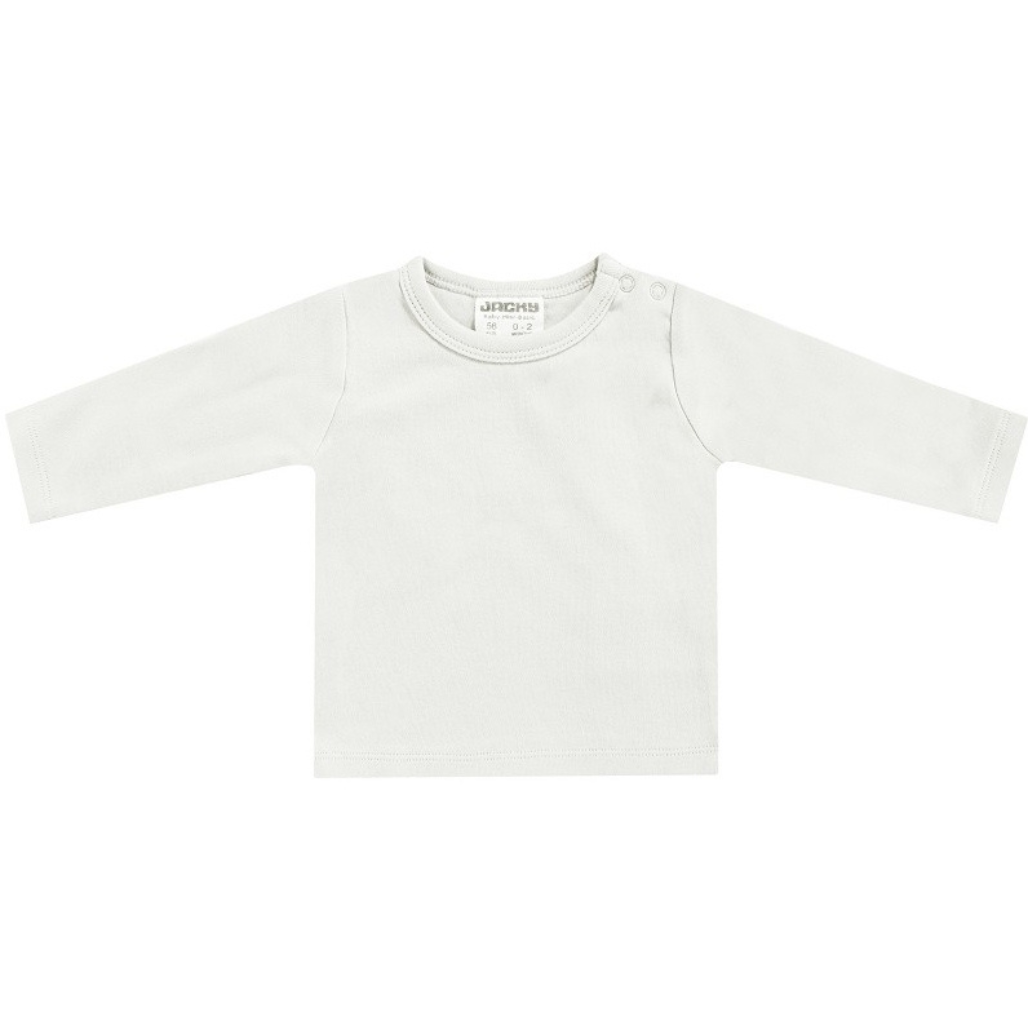 Baby Strampler Set Jacky beige mit Elefanten Muster und Langarm Shirt aus weichem Stoff